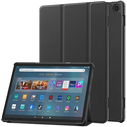 Black 3-fold smart tablet case with screen stand for Amazon Fire Max 11