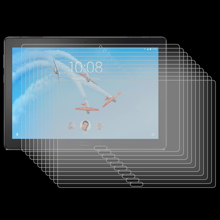 Layered set of 25 tempered glass tablet screen protectors
