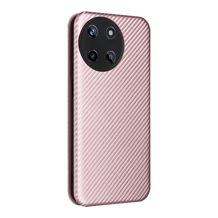 Pink carbon-fiber texture phone case with camera cutouts and raised edges