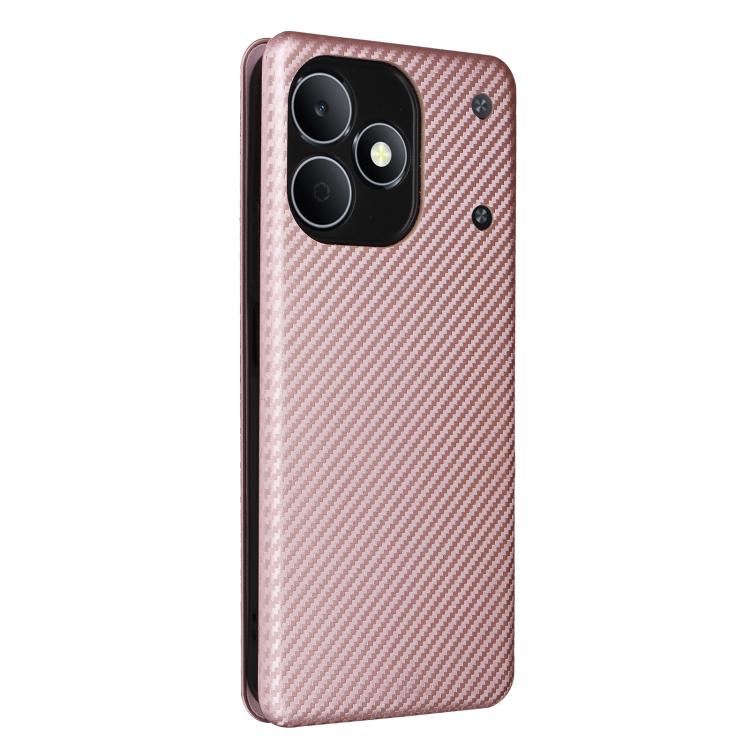 Pink carbon fiber texture phone case with camera cutouts on the back