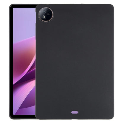 Frosted black TPU tablet case with camera hole and side button opening