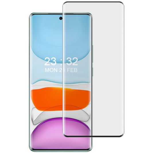 Tempered glass screen protector film for curved full-screen smartphone display