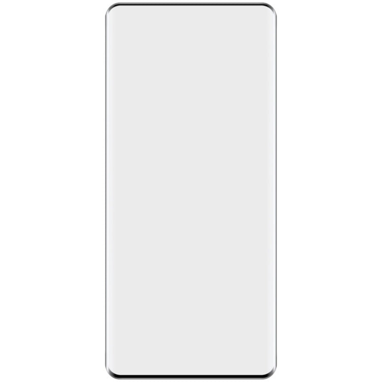 Clear tempered glass screen protector film for a full-front smartphone screen