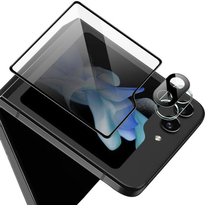 Black integrated glass lens film with curved cover for the phone rear camera lenses