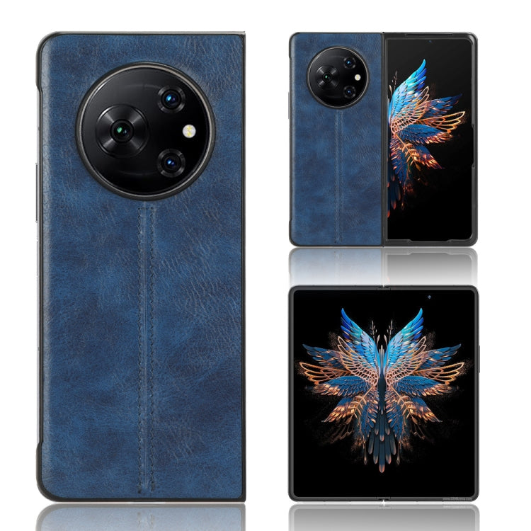 Blue textured back phone case with camera cutout