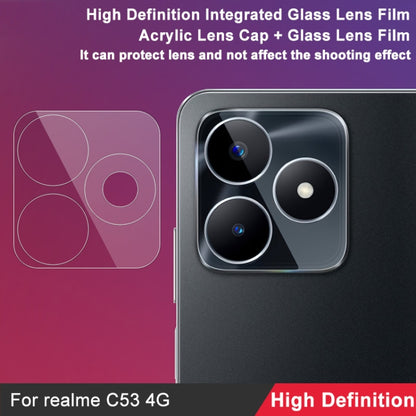 Integrated glass lens film with acrylic lens cap, clear camera lens protection