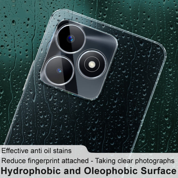 Hydrophobic clear glass lens film over smartphone camera lenses