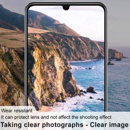 Clear glass lens film protecting smartphone camera lenses for sharper photos
