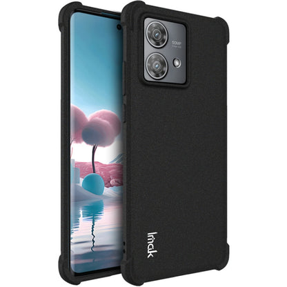 Matte black rugged TPU phone case with camera cutout and shock-absorbing corners