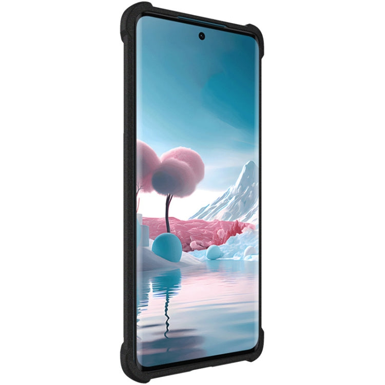 Matte black rugged TPU phone case covering the phone screen with corner protection