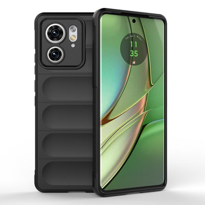Black TPU phone case with raised camera covers and protective front bezel