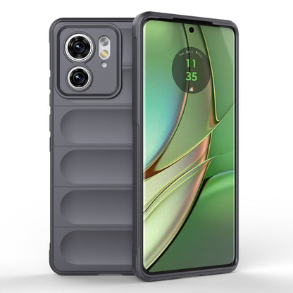 Dark grey TPU phone case with raised camera cover and protective front bezel