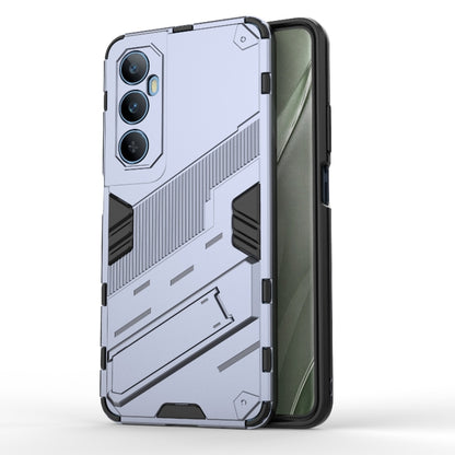 Light gray armored phone case with textured grip and shockproof bumper, for smartphone