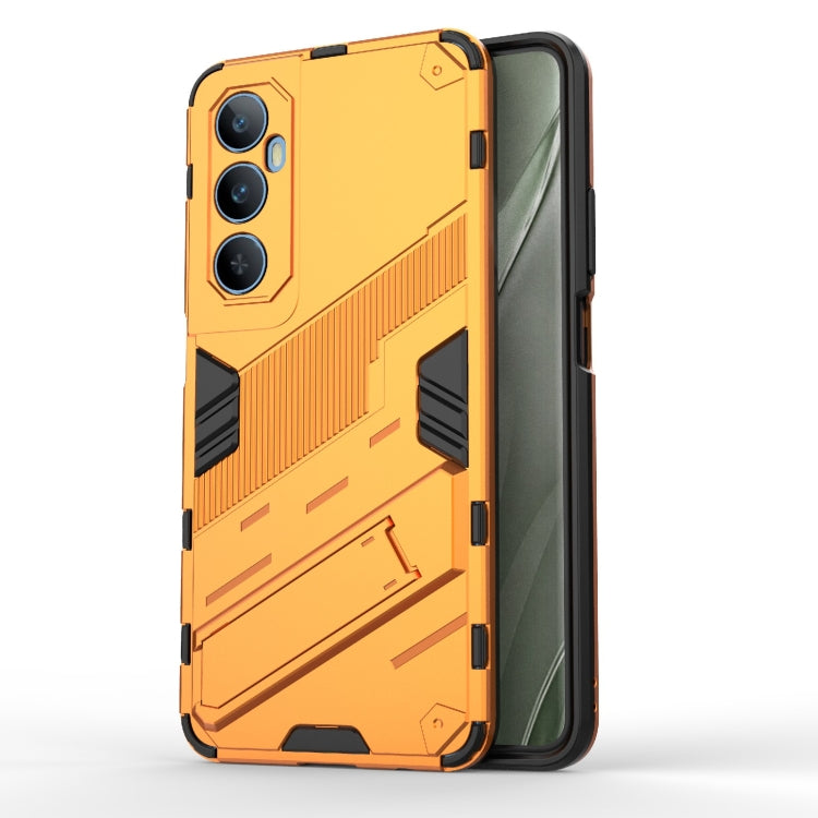 Amber orange armored phone case with textured grip and shockproof bumper, for smartphone