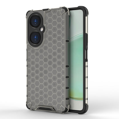 Shockproof honeycomb phone case, dark gray hex pattern with TPU bumper, for Huawei nova 11i