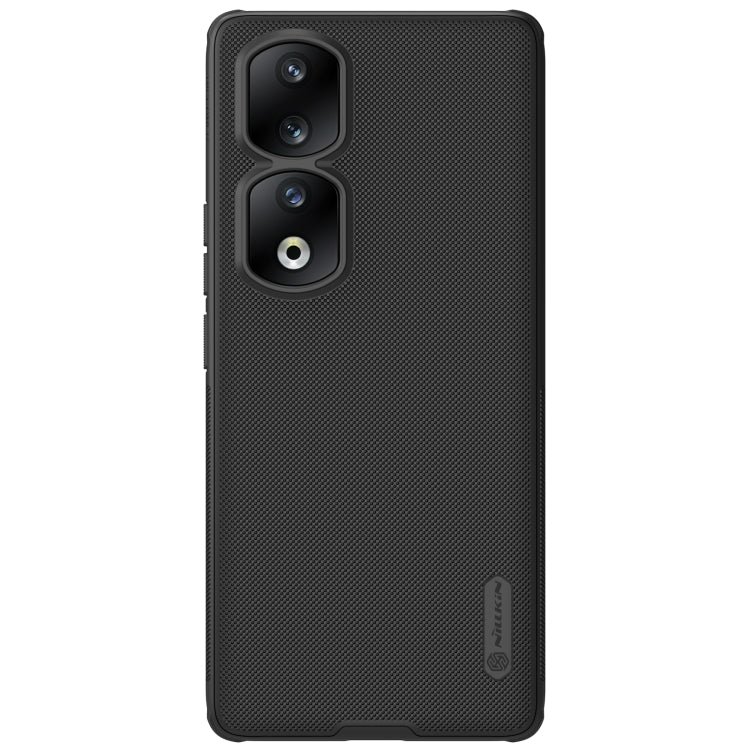 NILLKIN frosted shield pro magnetic phone case, black textured back with camera cutouts