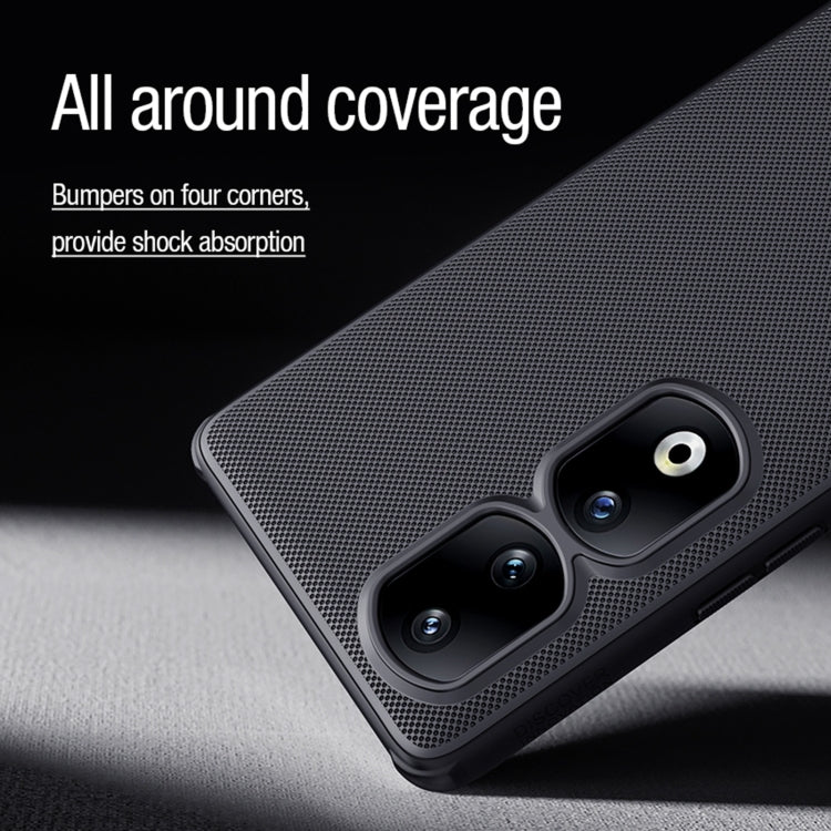 NILLKIN magnetic phone case, textured dark back with raised corner bumpers