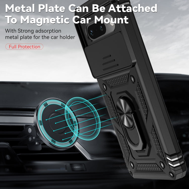 Black phone case with metal plate for magnetic car mount attachment