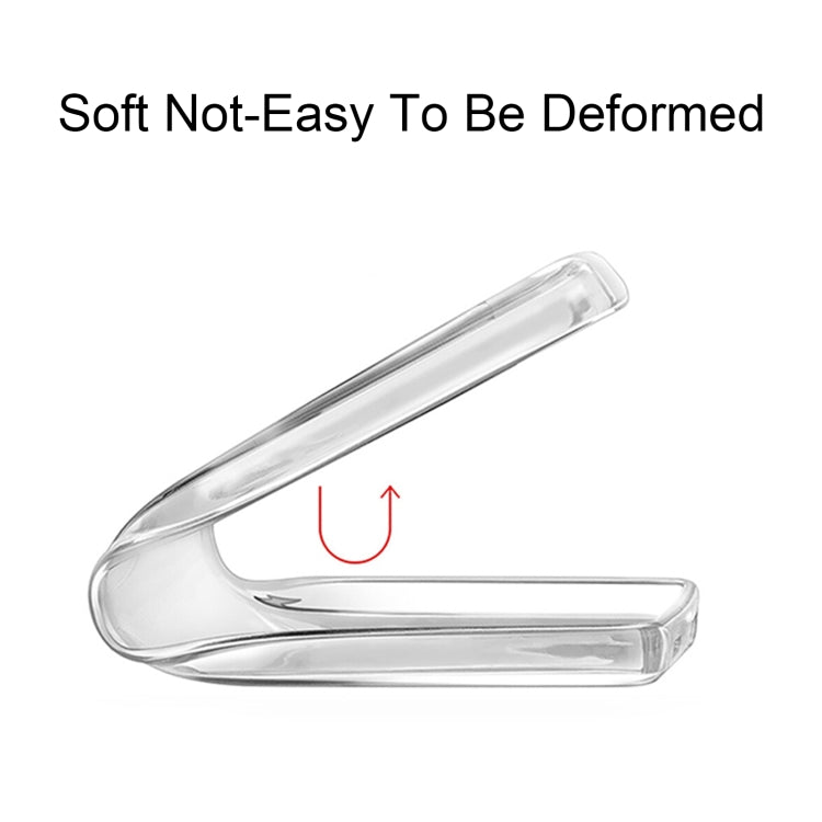 Clear flexible TPU phone case bumper edges, side view for Xiaomi Redmi 12
