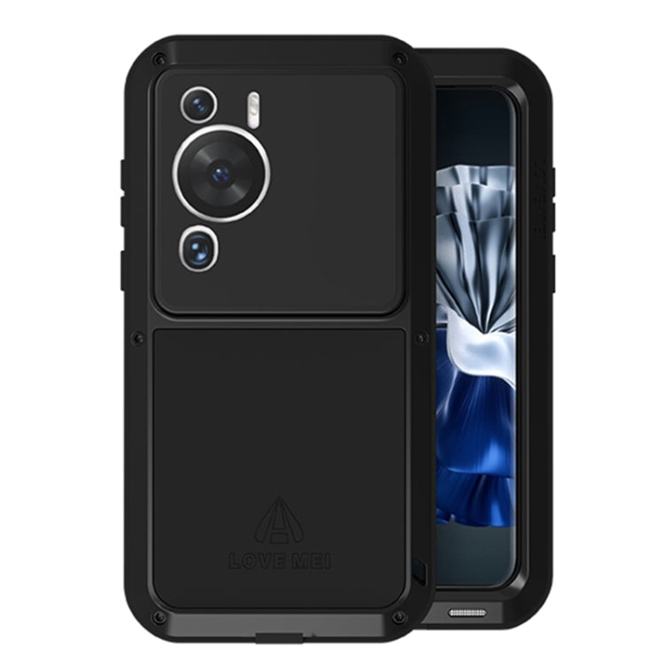 Black rugged phone case with dual-layer shockproof design and camera cutouts