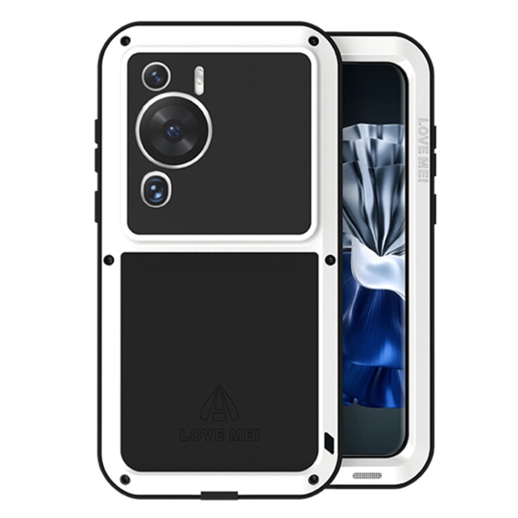 White rugged phone case with dual-layer shockproof design and camera cutouts