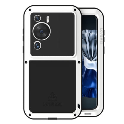 White rugged phone case with dual-layer shockproof design and camera cutouts