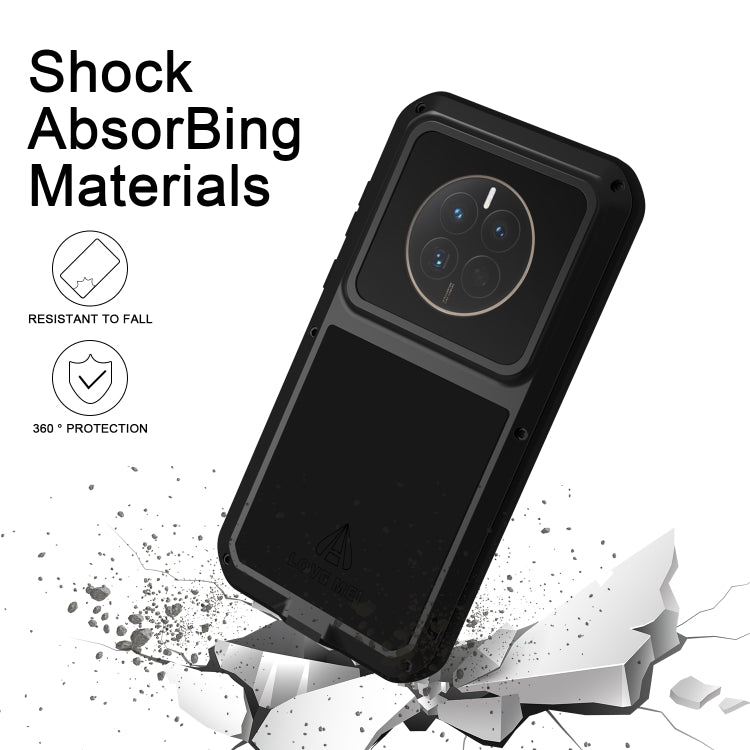 Black shockproof phone case with thick corners and large camera housing