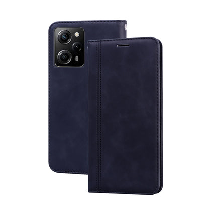 Magnetic flip PU phone case, dark navy blue, card slot and camera cutout