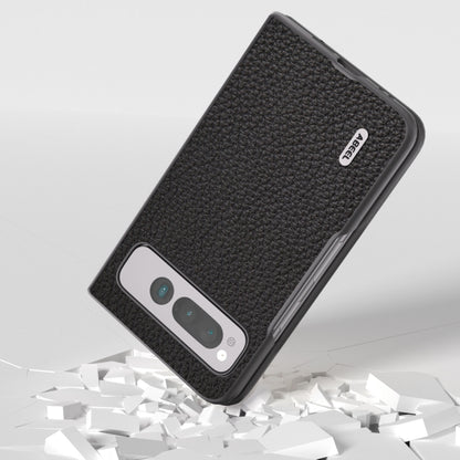ABEEL Genuine Leather Litchi Texture Phone Case, For Google Pixel Fold