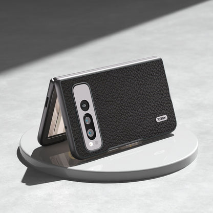 ABEEL Genuine Leather Litchi Texture Phone Case, For Google Pixel Fold