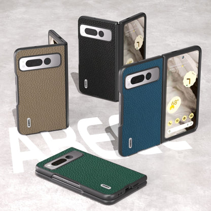 ABEEL Genuine Leather Litchi Texture Phone Case, For Google Pixel Fold