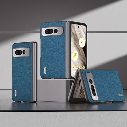 ABEEL Genuine Leather Litchi Texture Phone Case, For Google Pixel Fold