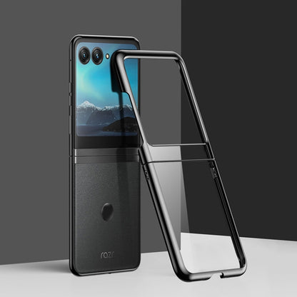 Full Coverage Electroplate PC Transparent Phone Case, For Motorola Razr 50, For Motorola Razr 40 Ultra