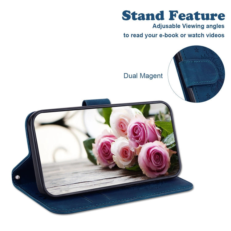 Butterfly Rose Embossed Leather Phone Case, For Realme 11 5G/Narzo 60 India Version, For Realme 11 5G Global, For Realme 11 Pro / 11 Pro+ / Narzo 60 Pro, For Realme C53 / Narzo N53, For Realme C65 4G