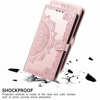 Mandala Flower Embossed Leather Phone Case, For Infinix Hot 30i