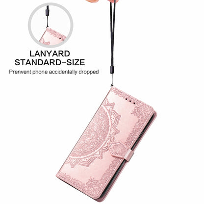 Mandala Flower Embossed Leather Phone Case, For Infinix Hot 30i