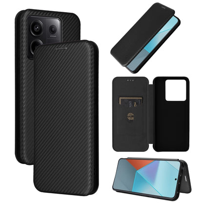 Carbon Fiber Texture Flip Leather Phone Case, For Xiaomi Redmi Note 13 Pro / M6 Pro 4G, For Xiaomi Redmi A3 4G, For Xiaomi Redmi Note 13 4G, For Xiaomi Redmi 13C 5G / 4G, For Xiaomi Redmi K70E 5G, For Xiaomi 14 Pro, For Xiaomi 14, For Xiaomi Redmi 13C ...