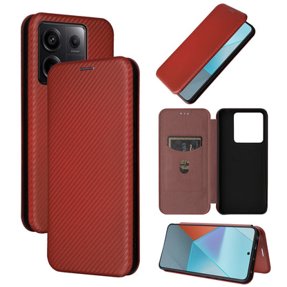 Carbon Fiber Texture Flip Leather Phone Case, For Xiaomi Redmi Note 13 Pro / M6 Pro 4G, For Xiaomi Redmi A3 4G, For Xiaomi Redmi Note 13 4G, For Xiaomi Redmi 13C 5G / 4G, For Xiaomi Redmi K70E 5G, For Xiaomi 14 Pro, For Xiaomi 14, For Xiaomi Redmi 13C ...