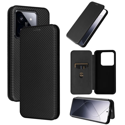 Carbon Fiber Texture Flip Leather Phone Case, For Xiaomi Redmi Note 13 Pro / M6 Pro 4G, For Xiaomi Redmi A3 4G, For Xiaomi Redmi Note 13 4G, For Xiaomi Redmi 13C 5G / 4G, For Xiaomi Redmi K70E 5G, For Xiaomi 14 Pro, For Xiaomi 14, For Xiaomi Redmi 13C ...