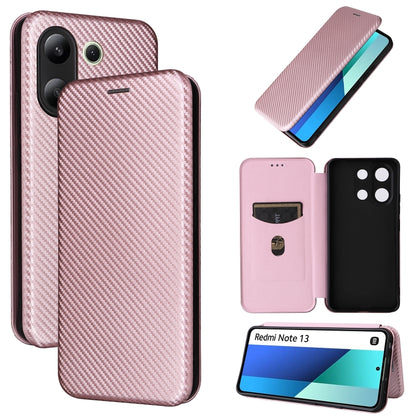 Carbon Fiber Texture Flip Leather Phone Case, For Xiaomi Redmi Note 13 Pro / M6 Pro 4G, For Xiaomi Redmi A3 4G, For Xiaomi Redmi Note 13 4G, For Xiaomi Redmi 13C 5G / 4G, For Xiaomi Redmi K70E 5G, For Xiaomi 14 Pro, For Xiaomi 14, For Xiaomi Redmi 13C ...