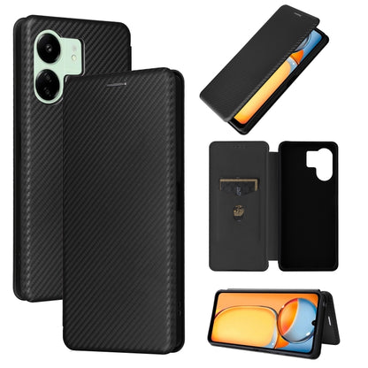 Carbon Fiber Texture Flip Leather Phone Case, For Xiaomi Redmi Note 13 Pro / M6 Pro 4G, For Xiaomi Redmi A3 4G, For Xiaomi Redmi Note 13 4G, For Xiaomi Redmi 13C 5G / 4G, For Xiaomi Redmi K70E 5G, For Xiaomi 14 Pro, For Xiaomi 14, For Xiaomi Redmi 13C ...