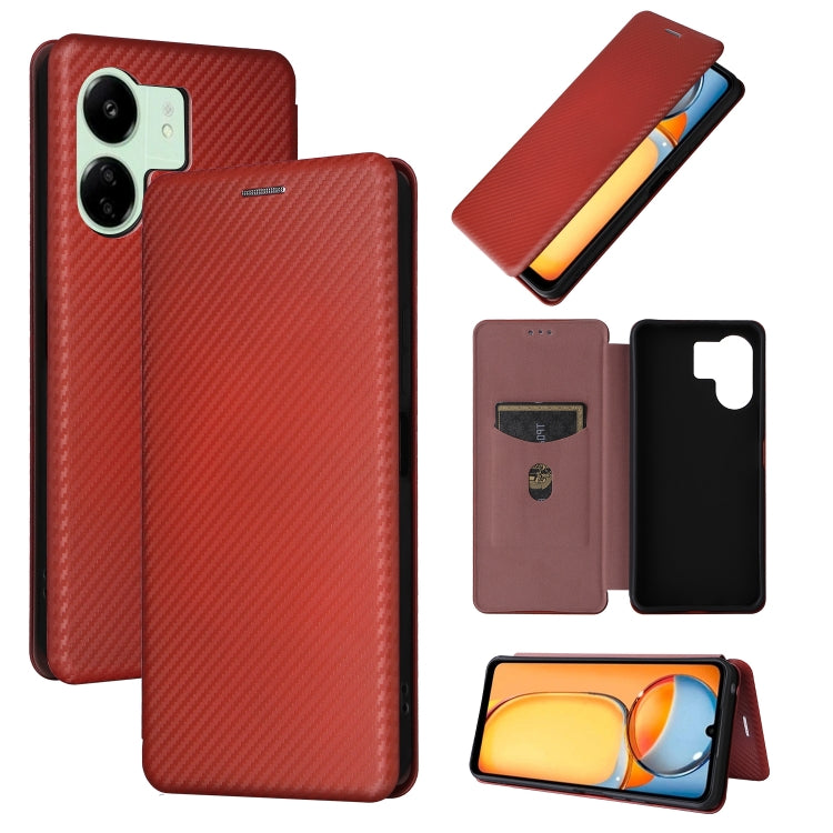 Carbon Fiber Texture Flip Leather Phone Case, For Xiaomi Redmi Note 13 Pro / M6 Pro 4G, For Xiaomi Redmi A3 4G, For Xiaomi Redmi Note 13 4G, For Xiaomi Redmi 13C 5G / 4G, For Xiaomi Redmi K70E 5G, For Xiaomi 14 Pro, For Xiaomi 14, For Xiaomi Redmi 13C ...