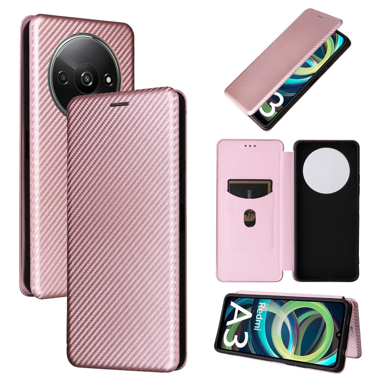 Carbon Fiber Texture Flip Leather Phone Case, For Xiaomi Redmi Note 13 Pro / M6 Pro 4G, For Xiaomi Redmi A3 4G, For Xiaomi Redmi Note 13 4G, For Xiaomi Redmi 13C 5G / 4G, For Xiaomi Redmi K70E 5G, For Xiaomi 14 Pro, For Xiaomi 14, For Xiaomi Redmi 13C ...