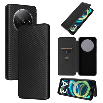 Carbon Fiber Texture Flip Leather Phone Case, For Xiaomi Redmi Note 13 Pro / M6 Pro 4G, For Xiaomi Redmi A3 4G, For Xiaomi Redmi Note 13 4G, For Xiaomi Redmi 13C 5G / 4G, For Xiaomi Redmi K70E 5G, For Xiaomi 14 Pro, For Xiaomi 14, For Xiaomi Redmi 13C ...