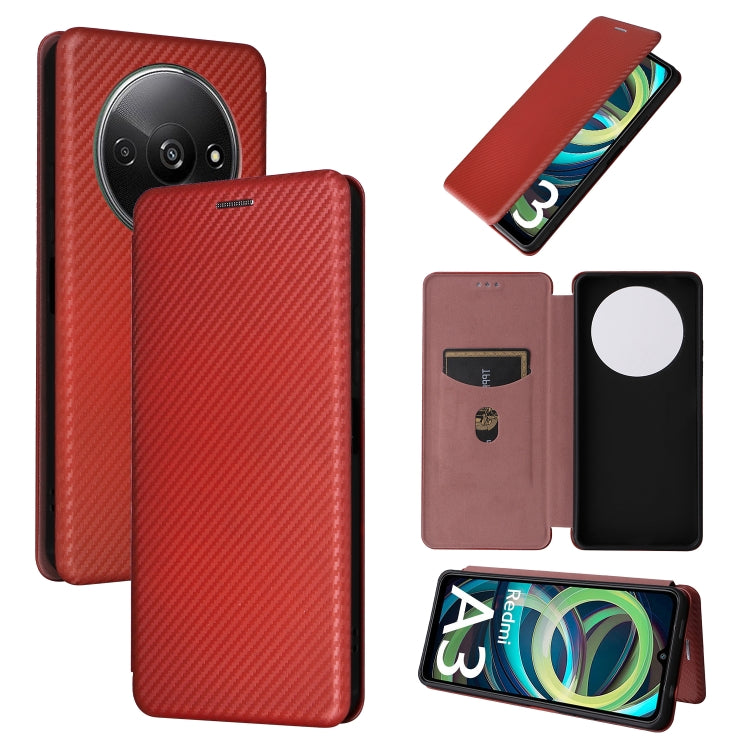 Carbon Fiber Texture Flip Leather Phone Case, For Xiaomi Redmi Note 13 Pro / M6 Pro 4G, For Xiaomi Redmi A3 4G, For Xiaomi Redmi Note 13 4G, For Xiaomi Redmi 13C 5G / 4G, For Xiaomi Redmi K70E 5G, For Xiaomi 14 Pro, For Xiaomi 14, For Xiaomi Redmi 13C ...