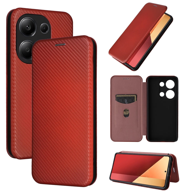 Carbon Fiber Texture Flip Leather Phone Case, For Xiaomi Redmi Note 13 Pro / M6 Pro 4G, For Xiaomi Redmi A3 4G, For Xiaomi Redmi Note 13 4G, For Xiaomi Redmi 13C 5G / 4G, For Xiaomi Redmi K70E 5G, For Xiaomi 14 Pro, For Xiaomi 14, For Xiaomi Redmi 13C ...