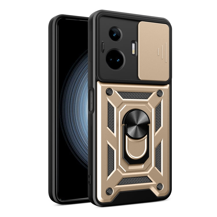 Sliding Camera Cover Design TPU+PC Phone Case, For Realme C65 4G, For Realme GT3 5G, For Realme C21Y / C25Y, For Realme C25 / C15, For Realme 5 Pro, For Realme 5