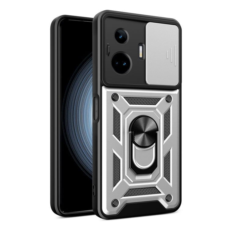 Sliding Camera Cover Design TPU+PC Phone Case, For Realme C65 4G, For Realme GT3 5G, For Realme C21Y / C25Y, For Realme C25 / C15, For Realme 5 Pro, For Realme 5
