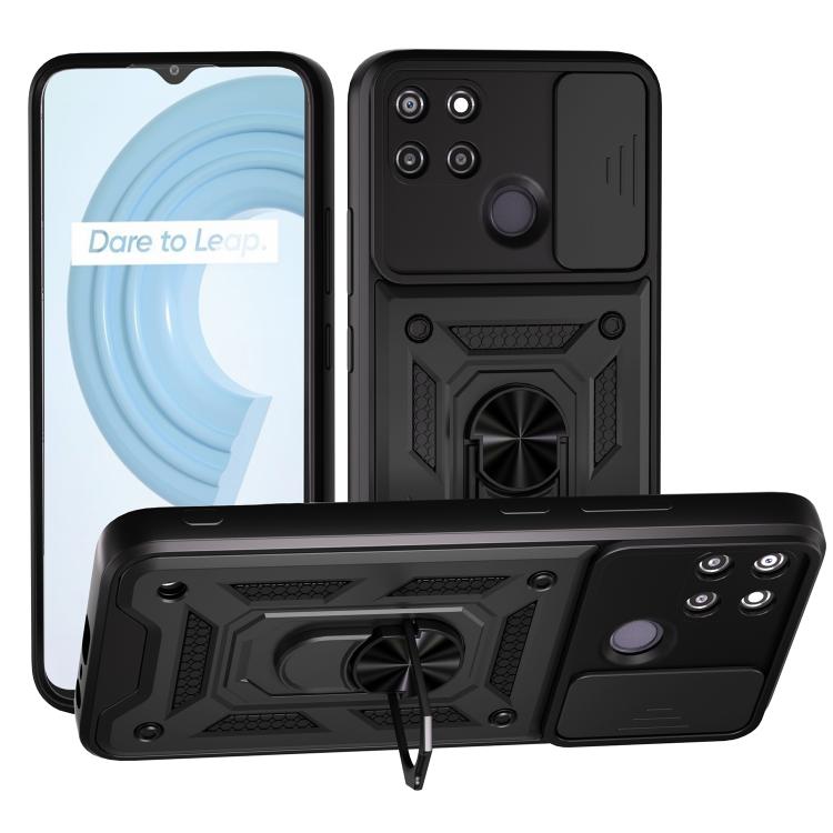 Sliding Camera Cover Design TPU+PC Phone Case, For Realme C65 4G, For Realme GT3 5G, For Realme C21Y / C25Y, For Realme C25 / C15, For Realme 5 Pro, For Realme 5
