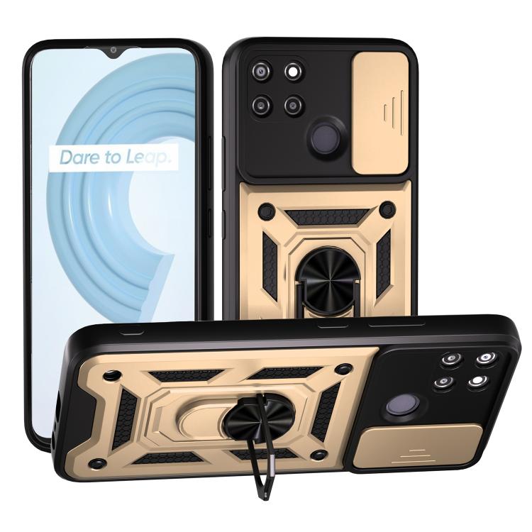 Sliding Camera Cover Design TPU+PC Phone Case, For Realme C65 4G, For Realme GT3 5G, For Realme C21Y / C25Y, For Realme C25 / C15, For Realme 5 Pro, For Realme 5